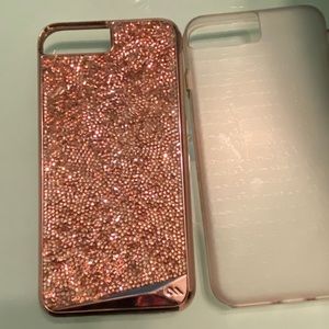 ✨IPhone 7/8 Plus Rose Gold Casemate Glitter Case✨